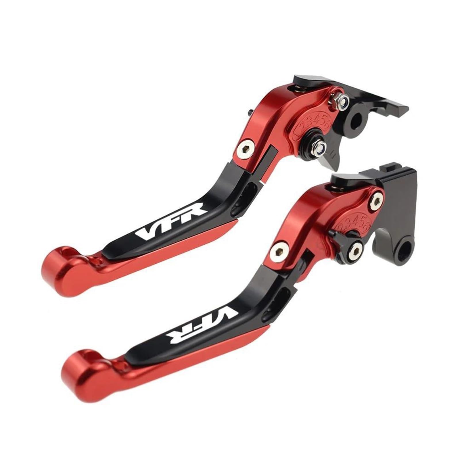 Frizione Leve Frizione Pivotanti, Manopole Di Controllo, Ricambi Per Moto, Leva Freno Regolabile Per Honda VFR800X 2011-2013 2012 VFR 800X VFR800 X(Red)