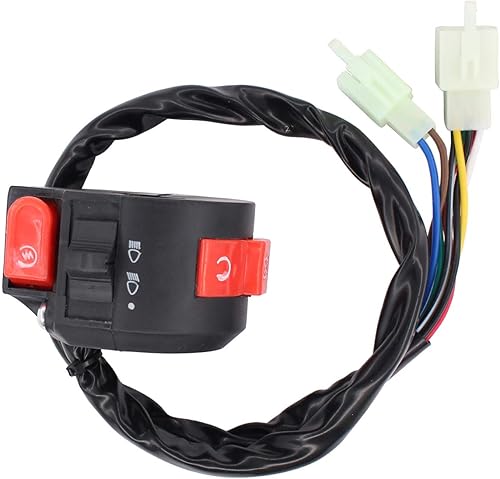 Miniatura 2 de XtremeAmazing Conjunto de interruptor de arranque izquierdo con interruptor de llave de encendido de 4 cables para ATV chinos, motos Go Karts