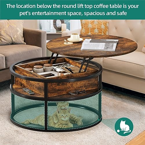 Yitahome MAYIHQRLSK Round Coffee Tables For Living Room thumb #3