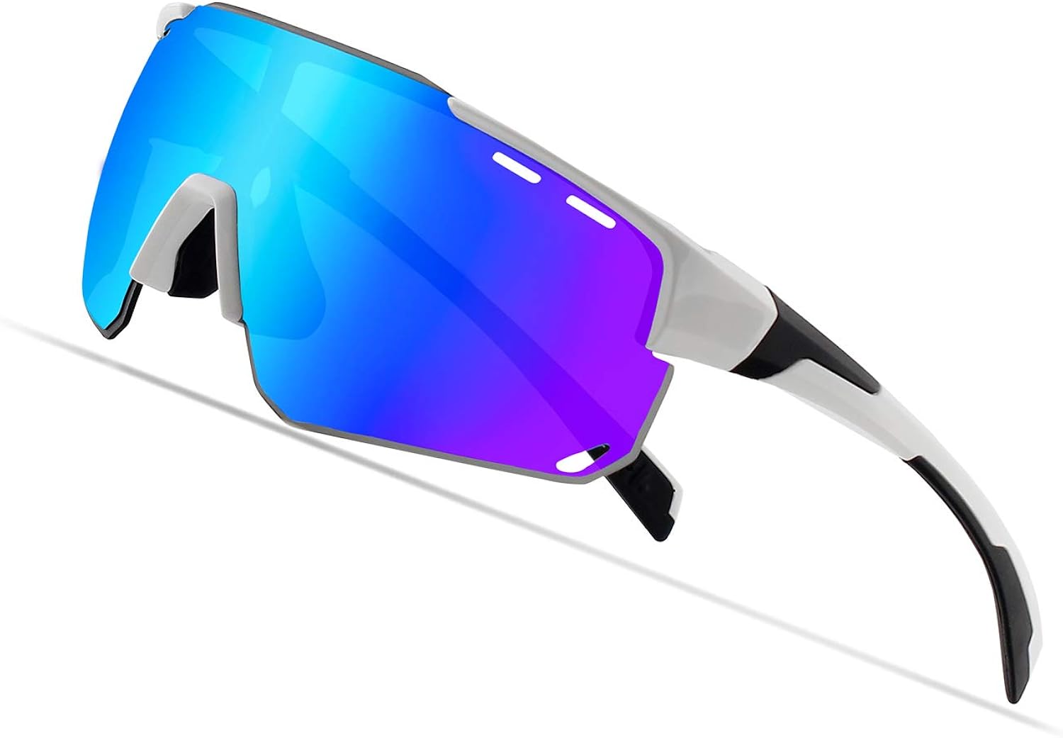 Xiyalai Cycling Glasses Sports Sunglasses,Polarized Glasses with 4 Interchangeable Lenses,Baseball Running Fishing Golf