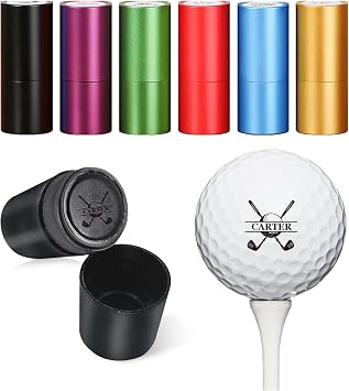 Custom Golf Ball Stamp - Personalized Golf Ball Stamper with Logo, Self-Inking Golf Ball Marker Stamp, Durable Golf Stamps for Golf Balls - Marking Tool Gifts for Golf Lovers