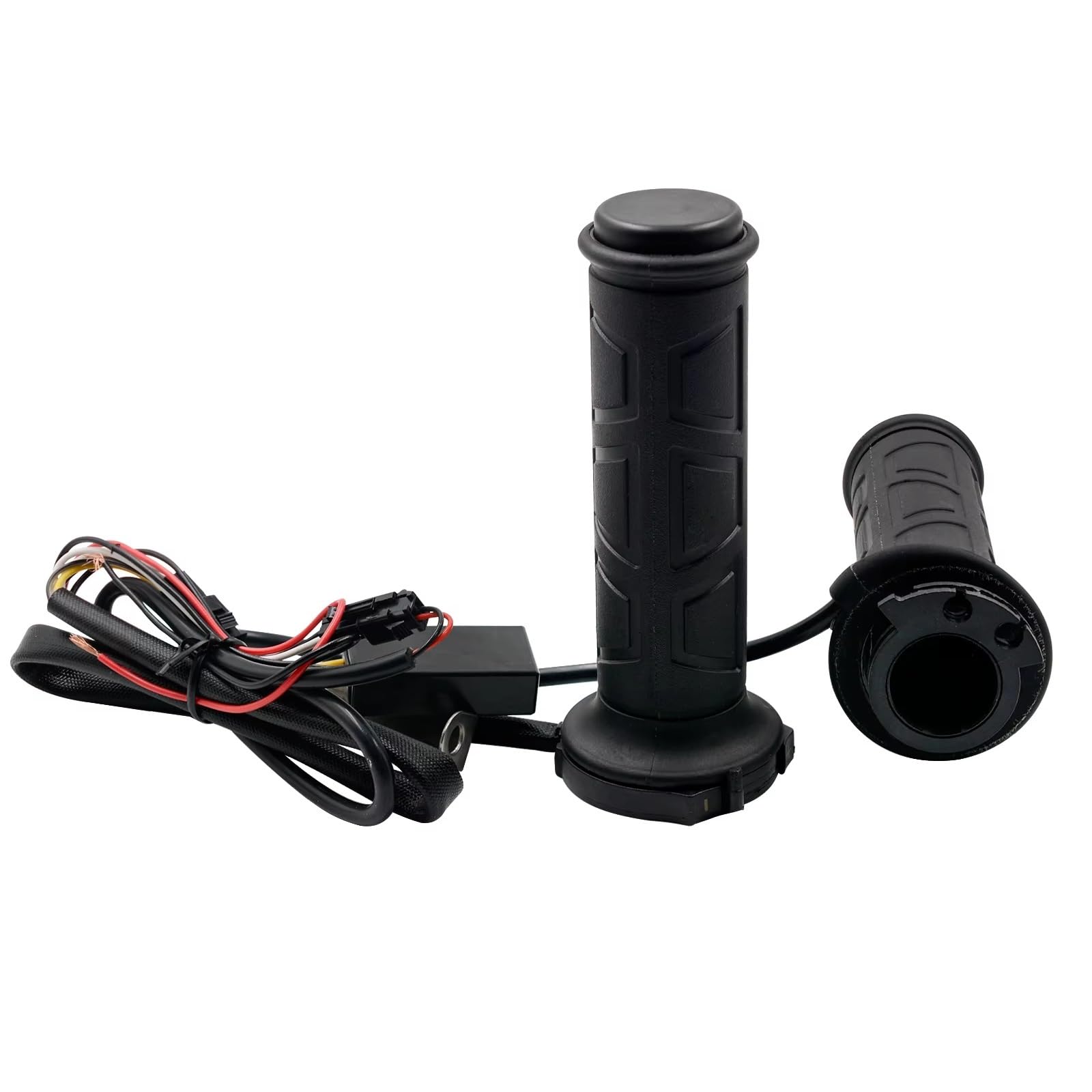 Empuñaduras Motocicleta Cubierta Agarre Antivibración 5 Etapas Fundas manillar motocicleta | Empuñaduras manillar calefactables calentador ajustable 5 etapas cubierta agarre antivibración Scooter