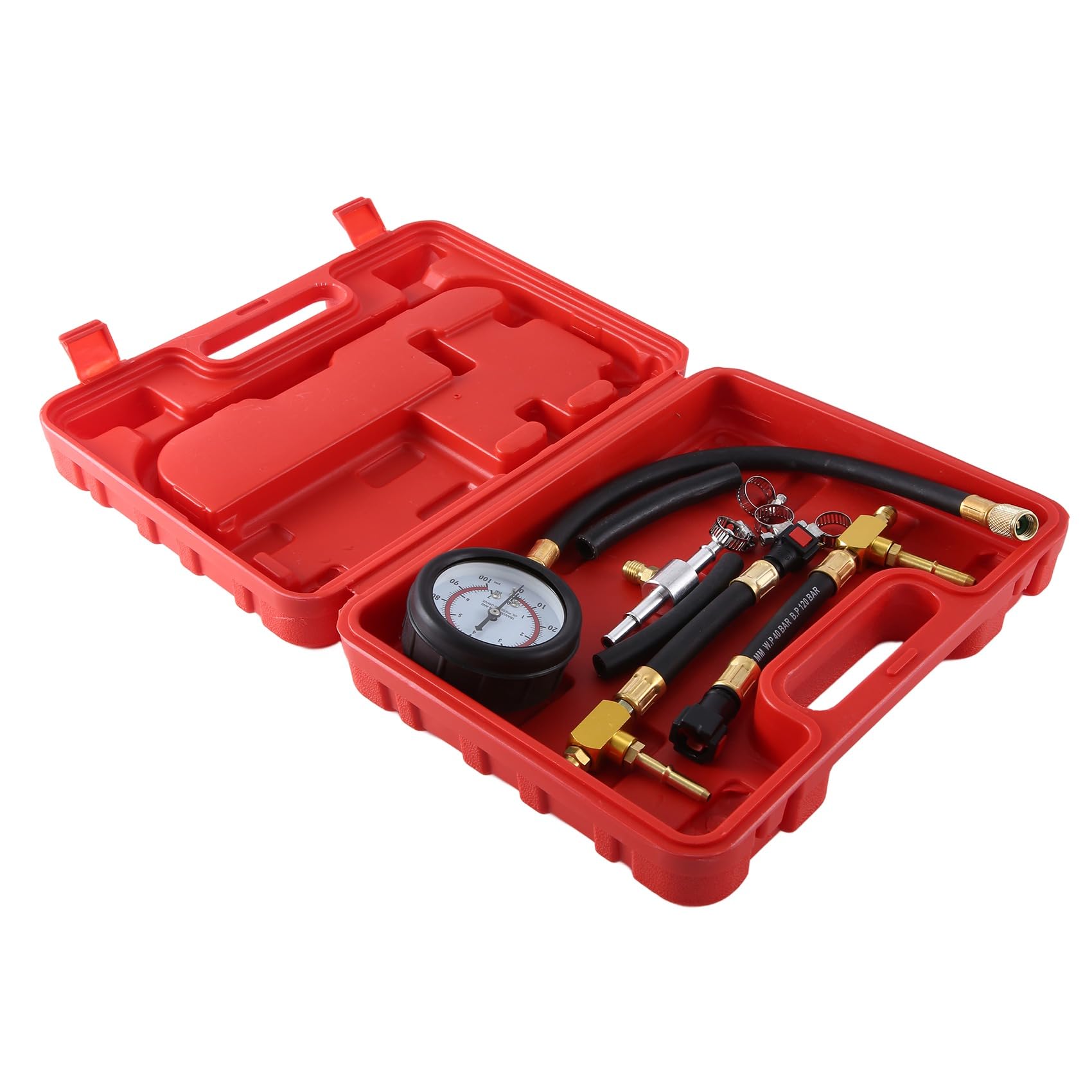 Medidor de presión de combustible Inyección de combustible Medidor de presión de aceite Medidor de detección de presión de gasolina Detector universal de reparación automática A