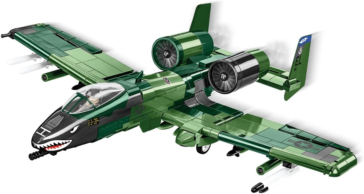COBI Armed Forces A-10 Thunderbolt II Warthog Aircraft Building Set, 667 Pieces