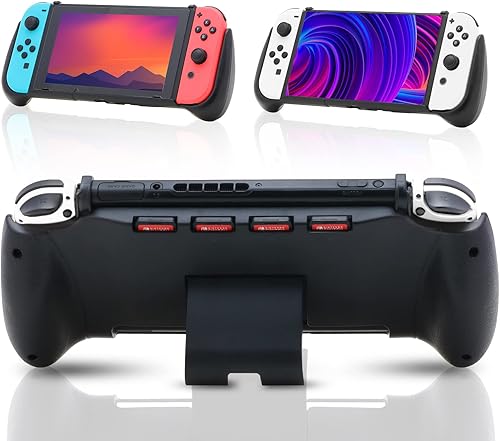 ECHZOVE Agarre para Nintendo Switch OLED, cómodo y ergonómico para juegos, agarre de mano de protección, accesorios para Switch 2021 con