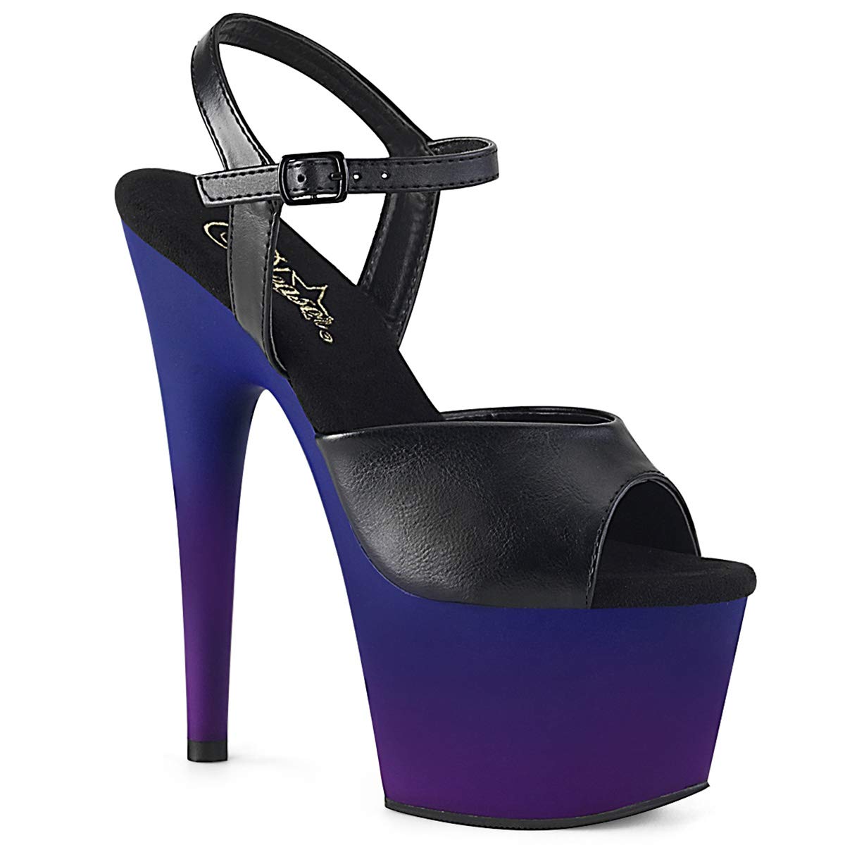 Pleaser Sandalias ADORE-709BP/BPU/BLU-PP para mujer