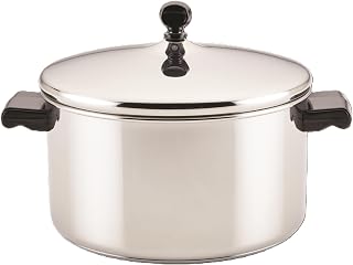 Farberware Classic Series Stainless Steel Stockpot with Lid, 6-Quart
