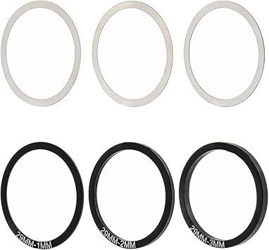 6pack Aluminum Alloys Bicycles Bottom Brackets Spacers Crankset Bottom Spacer Cycling Accessories Customizable Bike Accessory