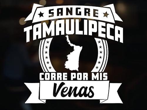 Miniatura 3 de Pegatinas para Carros Sangre Tamaulipeca Corre por mis Venas Calcomanias para Autos Tamaulipas México calcomanía de coche para camiones Latin
