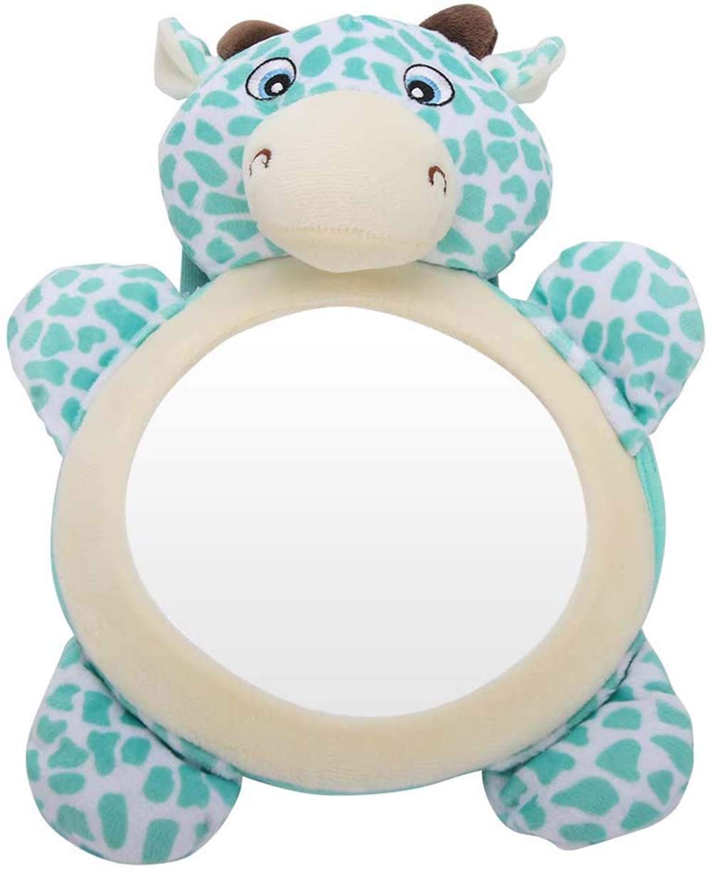 ExceforeBaby In-Sight Car Mirror, Superior Reflection and Wide Angle View of Baby Baby Car Mirror Shatterproof Baby Mirror for Car Bright Starts See and Play Auto Mirror