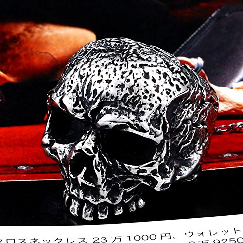Image of Genuine Stainless Steel Ring Jewelry for Men Fashion Punk Biker Skull Rings