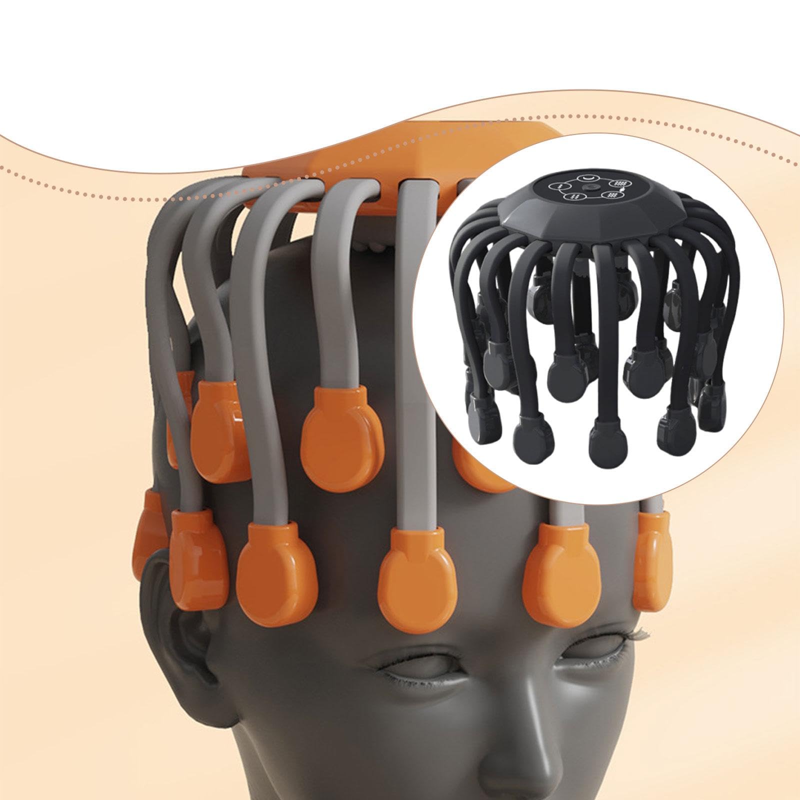 Masajeador Eléctrico Cabezales de Masaje, Diseño de PP, Niveles de Intensidad, Portátil, Relajante, Apto para Hombres Y Mujeres, Ideal Par, Negro