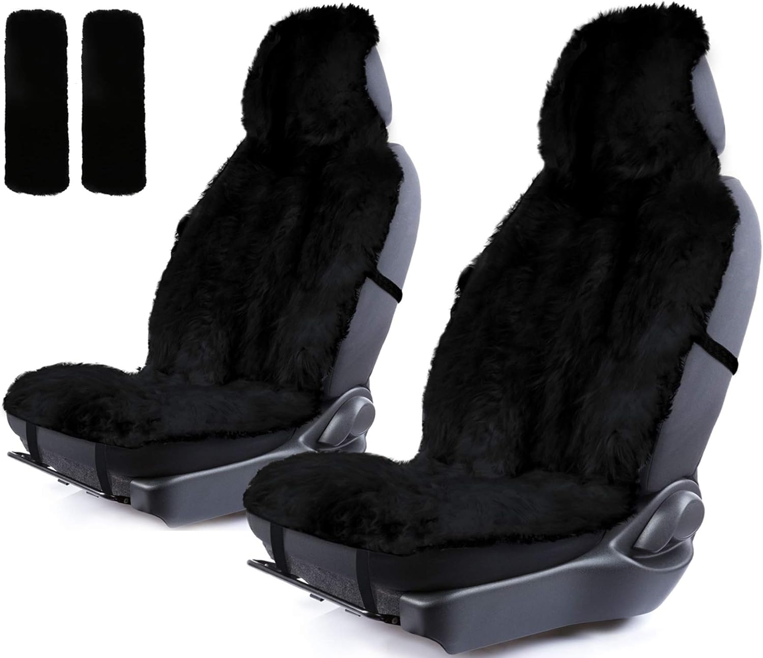 Atenia Sheepskin Front Seat Covers, Fur Fluffy Luxury Sheep