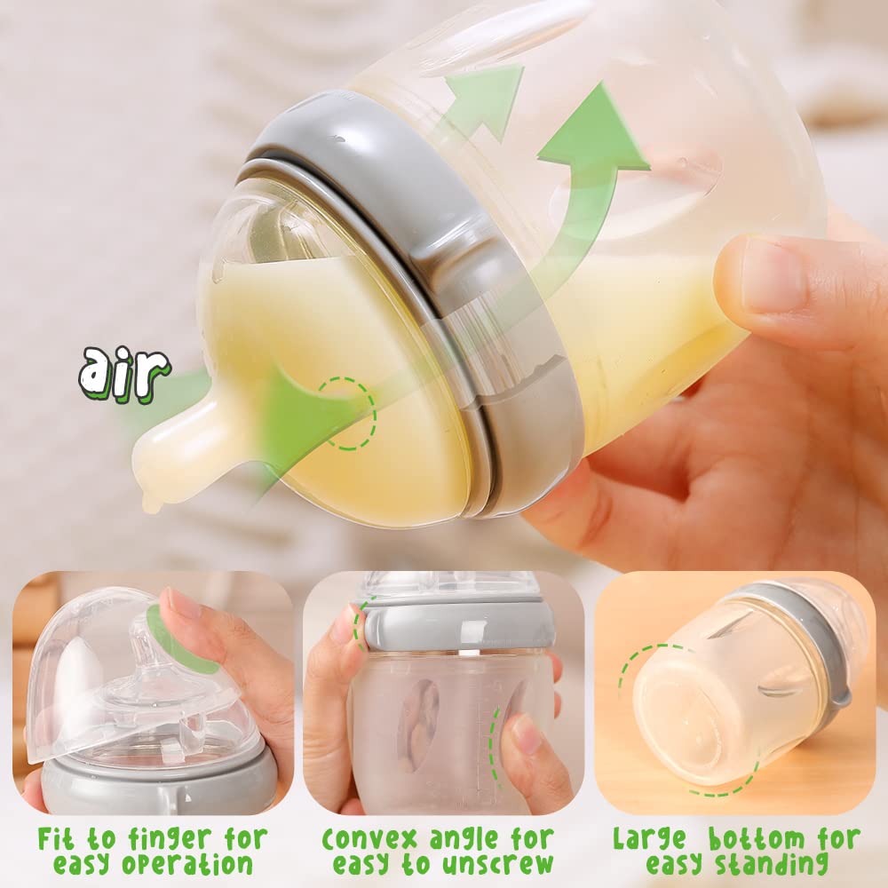 Haakaa 100 ML Tire-Lait Manuel En Silicone Avec Couvercle - Collecteur Lait Maternel Naturel