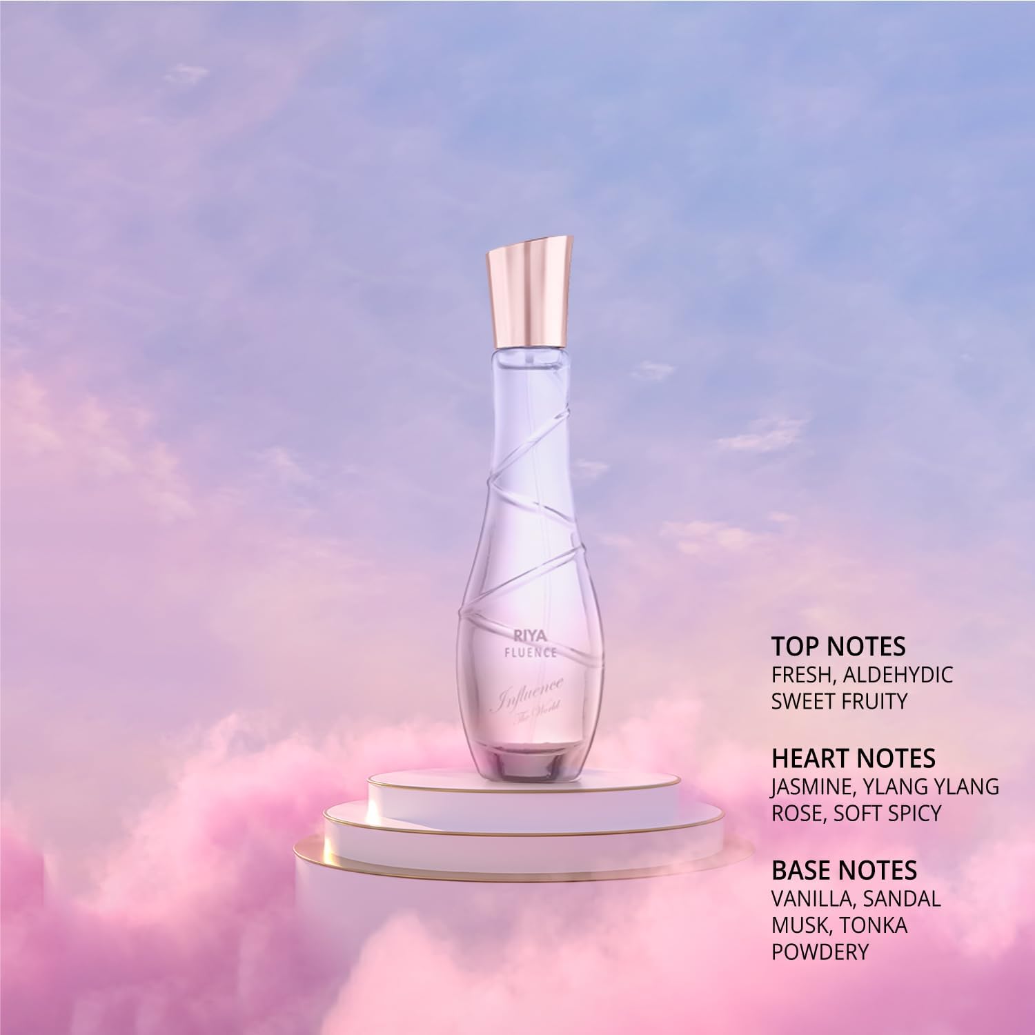 Generic THE R.IYA/FLUENCE For Women Eau De Parfum Spray Fruity Spicy Musk 85 ML Mild Fragrance Long Lasting Fragrance/Gift Scent for Her (Fuchsia Pink)