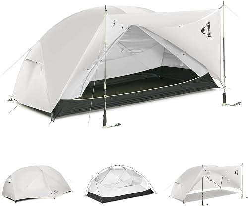 Naturehike Mongar Pro 1/2/3 Person Backpacking Tent,Waterproof Nylon Easy Setup Lightweight Camping Tent