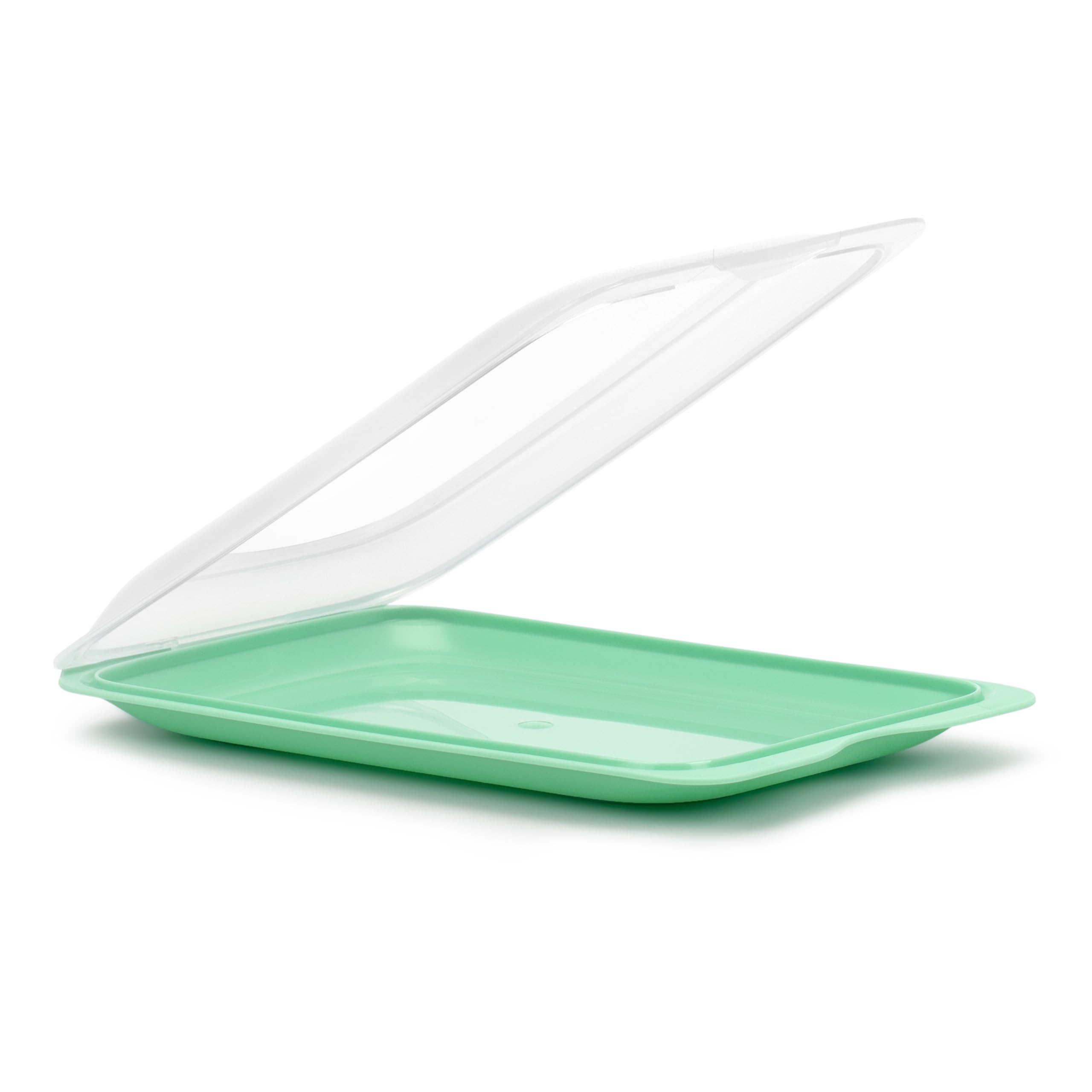 TATAY Set of 3 Cold Meat Containers with Lid, BPA Free, Reusable, Stackable, Dishwasher and Microwaveable, Colour Mint, Measures 17 x 3,2 x 25,2 cm - Image 2