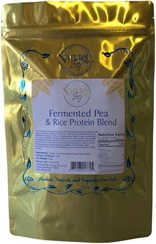 Mezcla de proteína fermentada de arroz integral y guisante (crudo, orgánico), 16 oz
