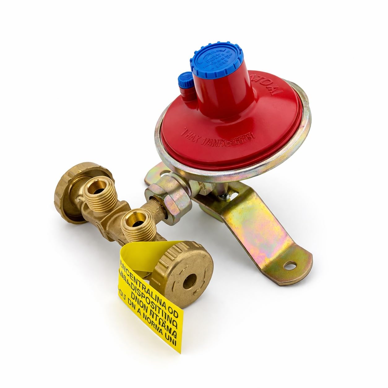 Mini Centralina GPL 2 Bombole 7Kg/h Regolatore Gas Bassa Pressione 30 mbar Valvole Sicurezza