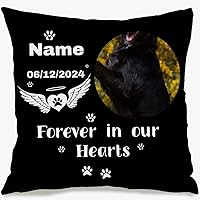 Vista 6 de Personalized Birthday Photo Pillow Case Using one Central Picture with Custom Text Creating a Festive Cushion That Also Holds Gift Meaning