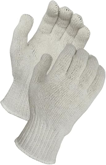 GUS Mens Cotton/Poly String Knit Protection Work Gloves for Painter Mechanic Industrial Warehouse Construction