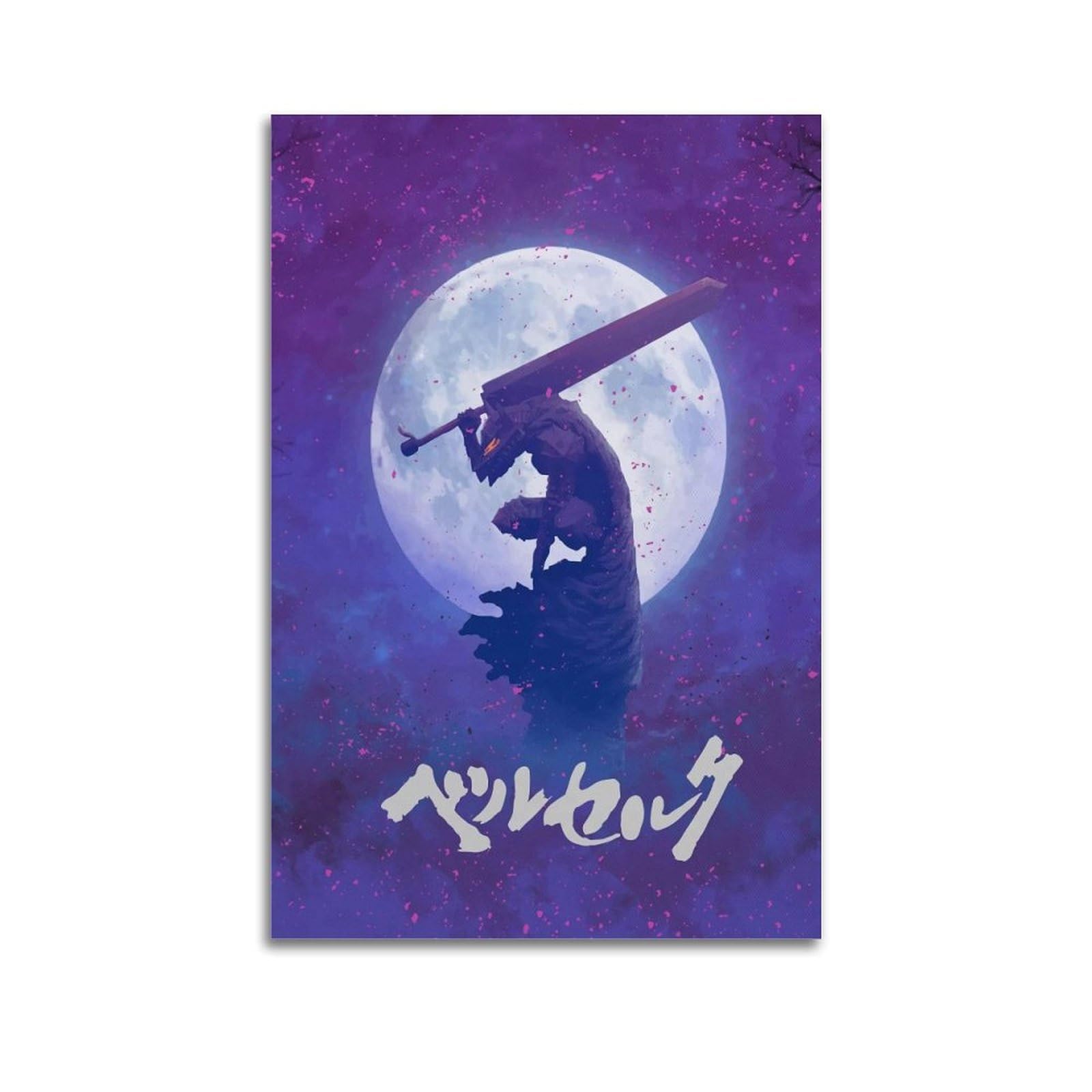 SUDANGDIANZI Berserk Poster Anime Canvas Poster And Wall Art Modern Family Bedroom Gym Office Decor Gift 24x36inch(60x90cm) Unframe-style
