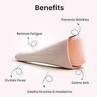 Vista 2 de ROSELYNBOUTIQUE Rodillo de hielo de crioterapia para masajeador de arrugas faciales, regalos de cuidado personal, herramientas faciales