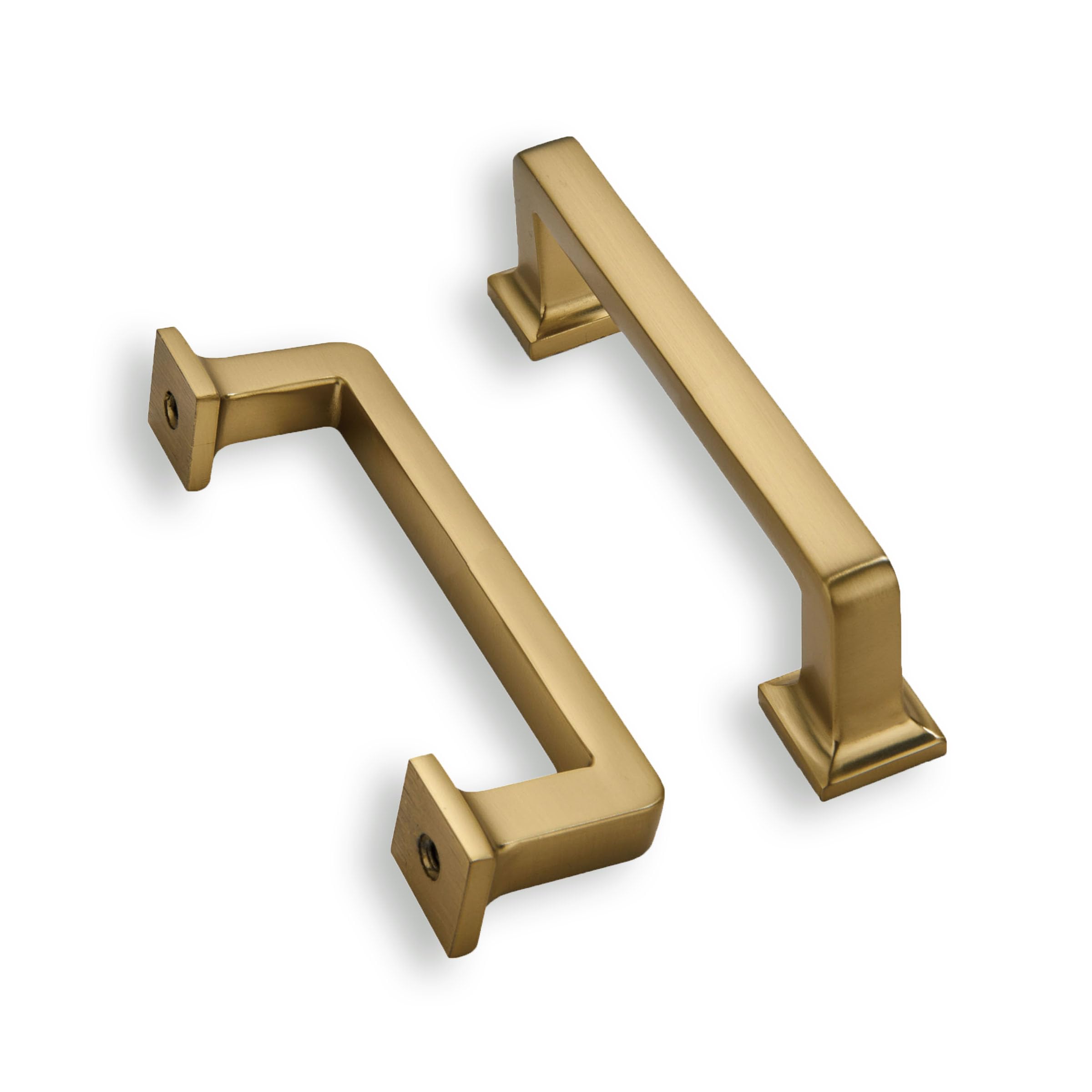 KHTUMEWARE-80219 Brushed Brass Cabinet Pulls CTC 3 in (76 mm) 10-Pack
