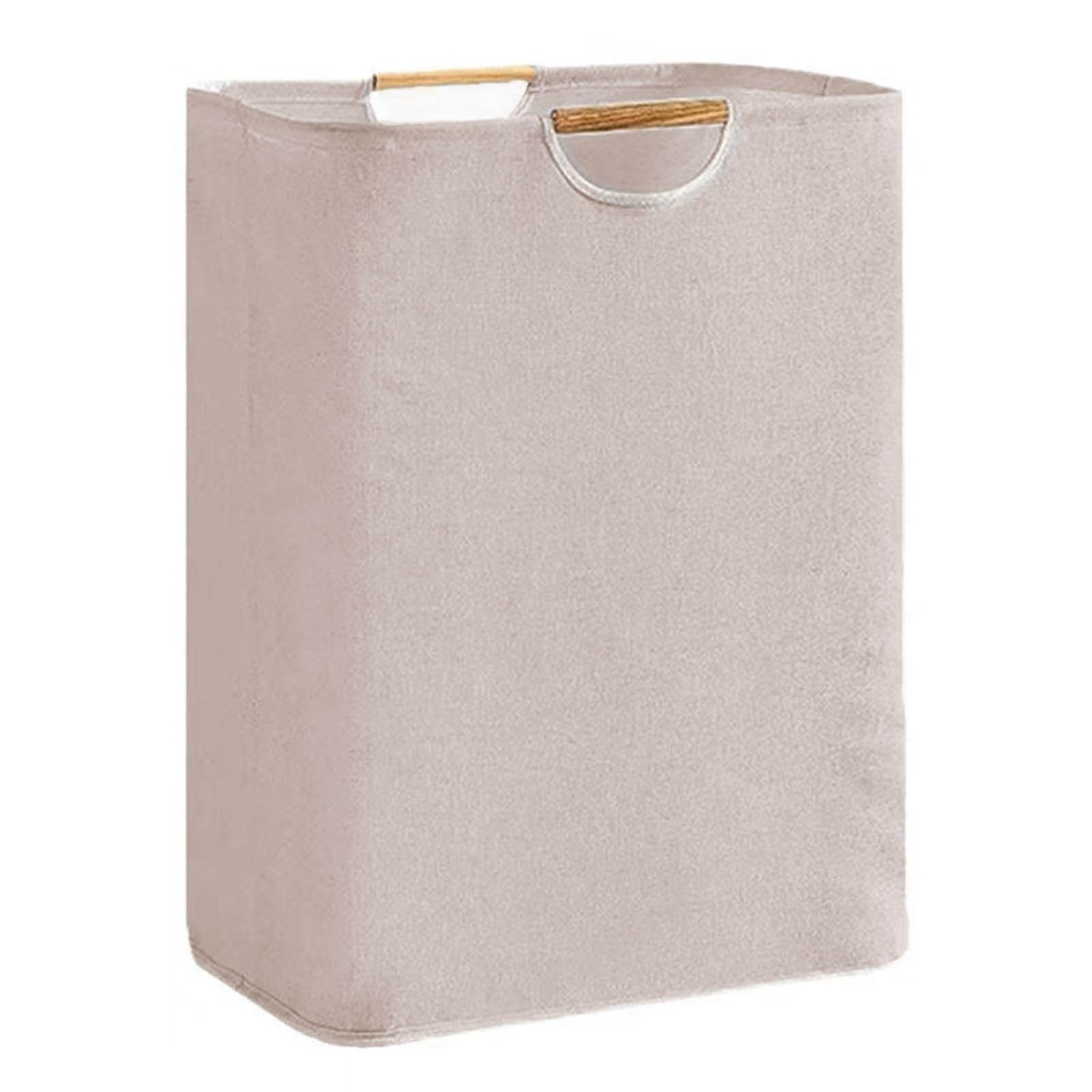 Fabric laundry hamper Collapsible Laundry Basket Dirty Clothes Storage With Handle Hamper Sundries Bag for Family(Brown)