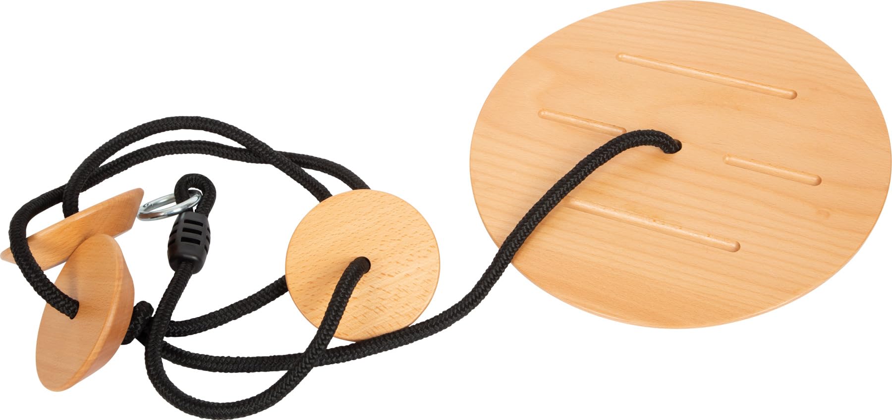 small foot "Black Line" 12406 huśtawka talerzowa z liną wspinaczkową dla dzieci i dorosłych, od 3 lat