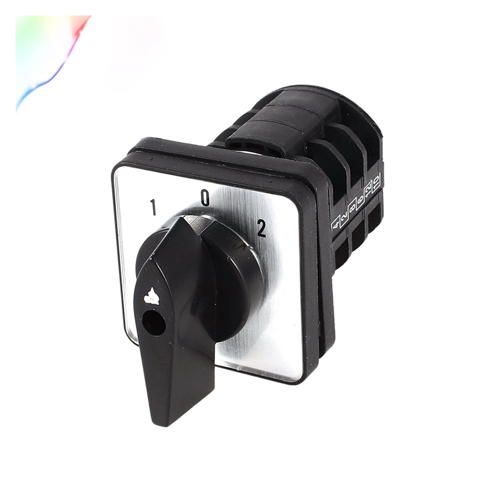 Buy Rotary switch 380V 10A 102 2Pole 3Positions Rotary Cam Universal Changeover Switch