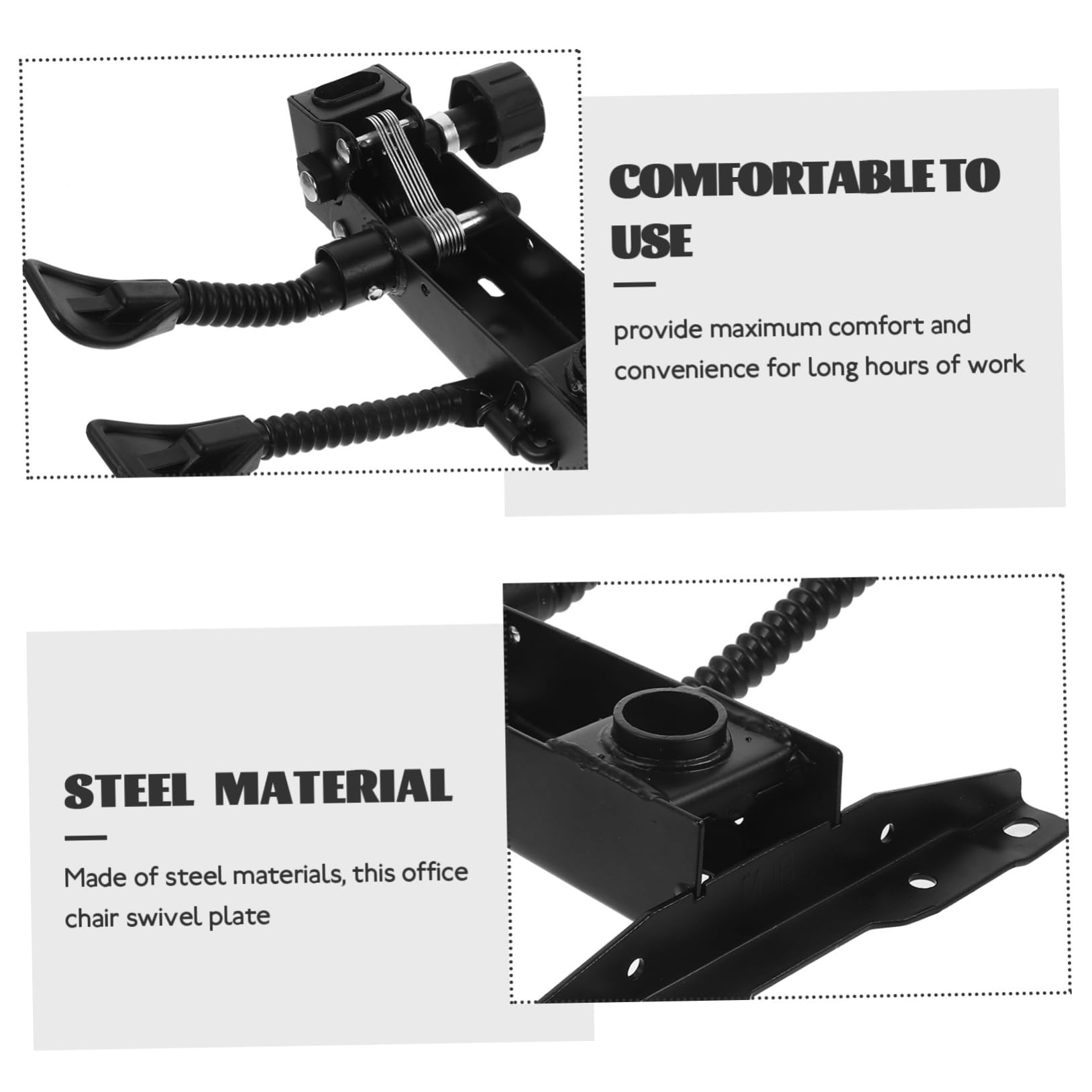 Base Giratoria para Silla De Oficina Mediana, Mecanismo De Control De Inclinación Ajustable, Base Reemplazo Robusta y Portátil, Compatible Sillas De Escritorio y Gaming