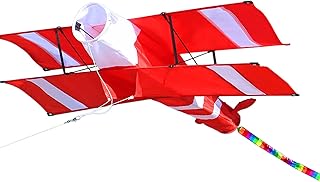 Pipa,KKcare Pipa 3D Avião Pipa Enorme Biplano Pipa Gigante Pipa Voadora Super Tamanho Poliéster Pipa Avião 3D