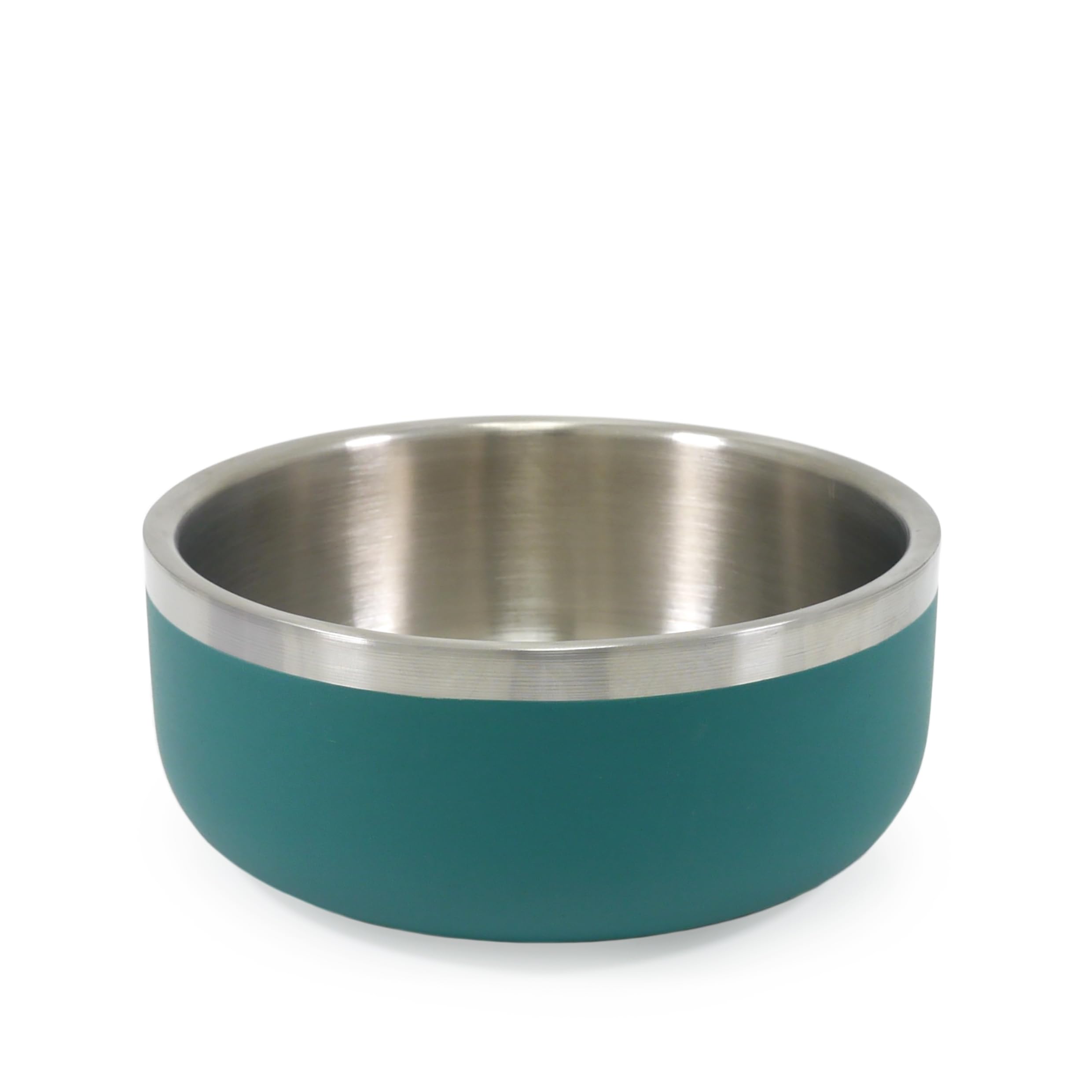Rosewood Premium Double-Wall Stainless Steel Pet Food Bowl 700ml - Teal