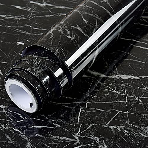 TONY STARK Kitchen Oil Proof Black Marble Wall Paper 200cm x 60cm CM Peel and Stick Countertops Waterproof, Anti-Mold , Heat Resistant ,Self-Adhesive Wall Sticker Backsplash Marble Wall Paper (Black Marble wallpaper) (B09RK3NV52) Amazon Price History, Amazon Price Tracker