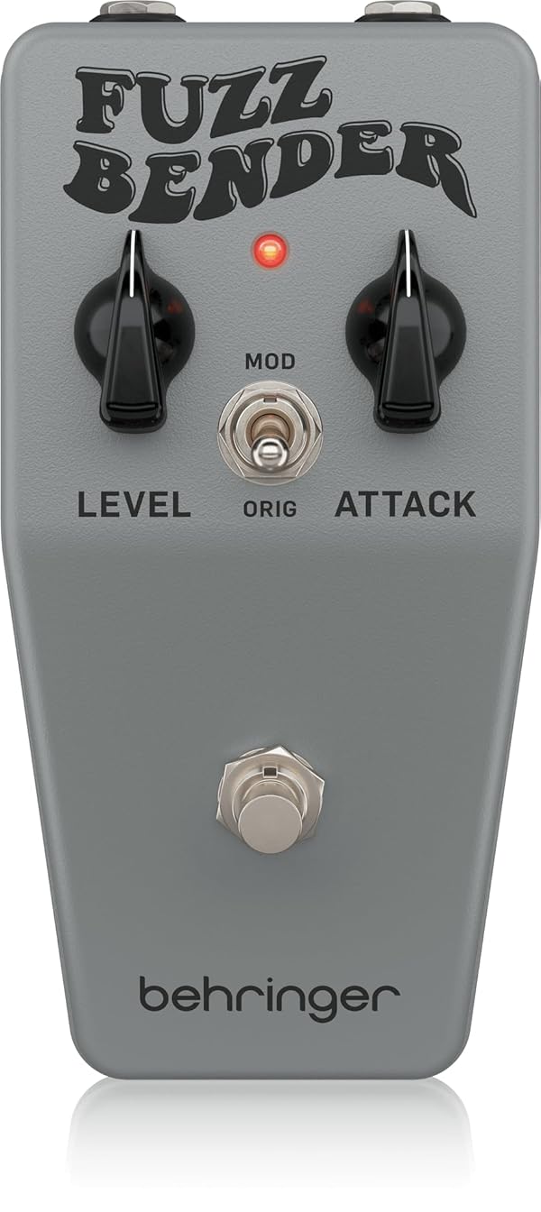 Bellinger Behringer Vintage Style Fuzz Pedal, Reproduction of Legendary Fuzz Pedal, Equipped with 2 Modes, Compact Metal Housing FUZZ BENDER by Behringer - Used condition - CA$50.55