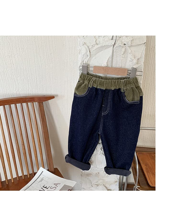 Winter Children's Collage Jeans New Loose Pants Jeans2