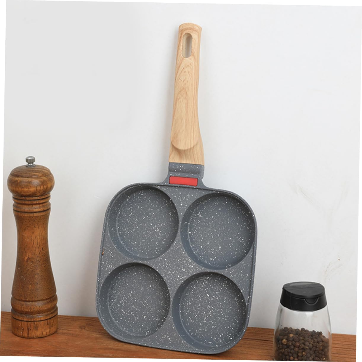 Nonstick Fried Egg Pan with Handle Pancake Pan for Poached Eggs Design for Gas Induction and Electric Stoves Easy to Clean and Maintain