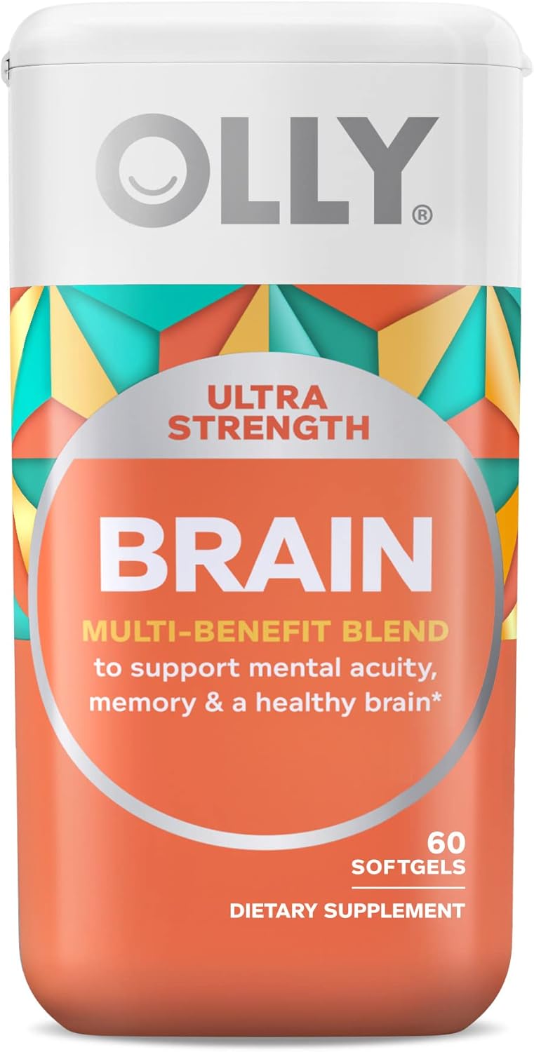 Buy OLLY Ultra Strength Brain Softgels, Nootropic, Supports Healthy