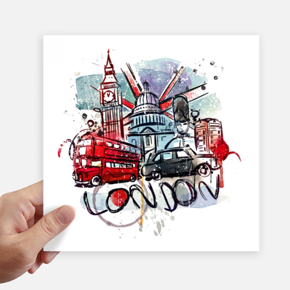 Sticker Royaume-Uni multicolore 20cm pour ordinateur portable et mur