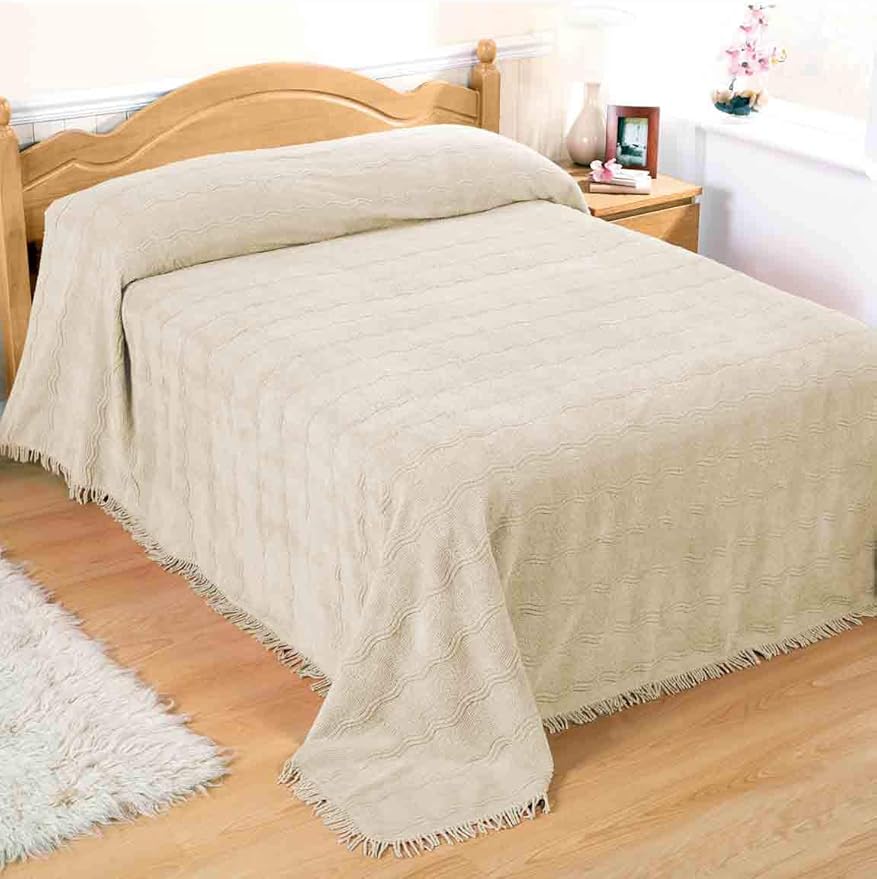 Diana Cowpe Candlewick Bedspread Natural Amazon.co.uk Home & Kitchen