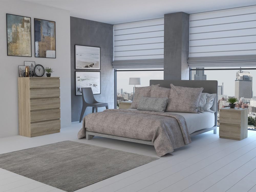 Shumee - Cassettiera Malwa M5 con 5 cassetti, 40 x 70 x 112 cm