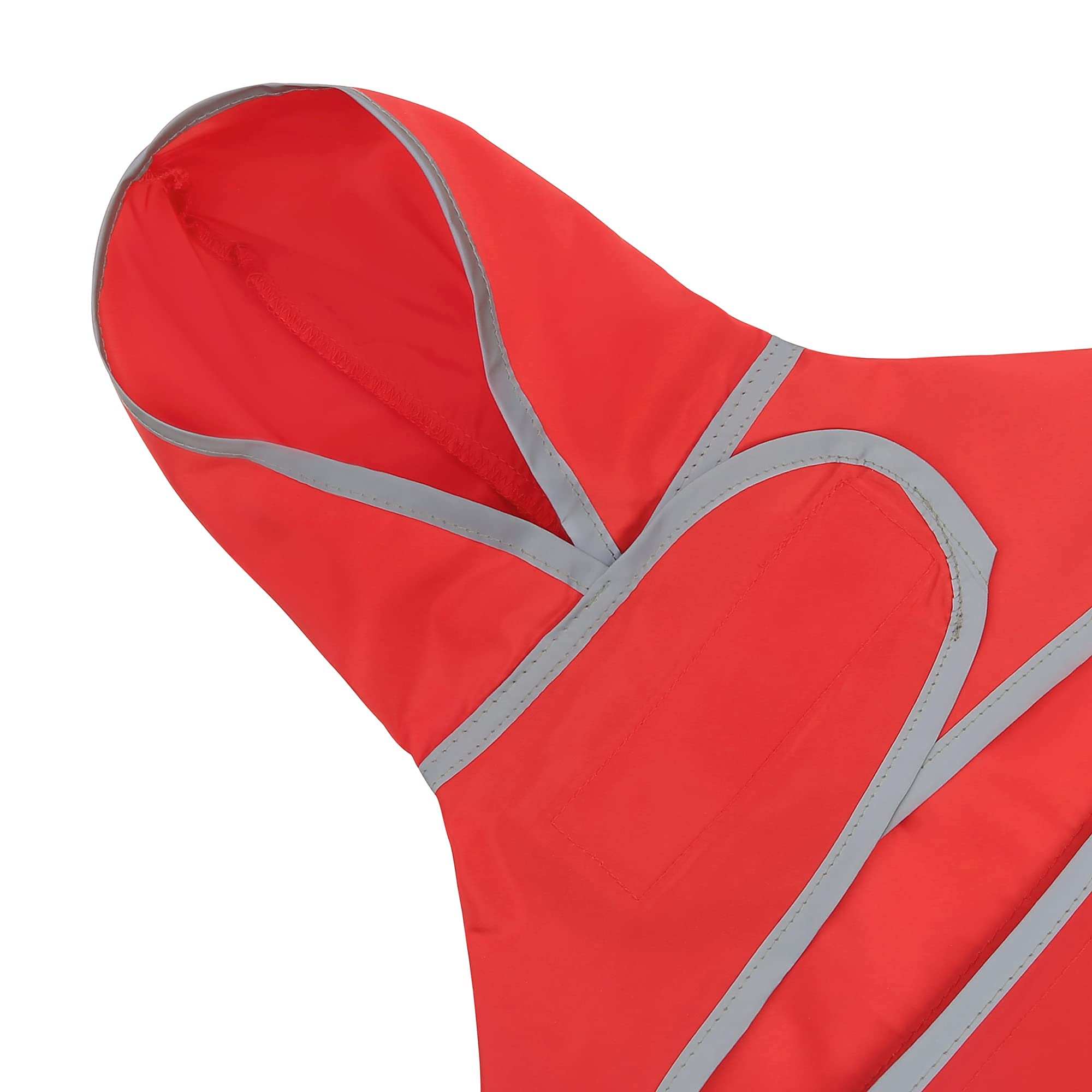 Impermeable Impermeable para Perro con Capucha y Agujero para Correa, para Perros y Cachorros pequeños, medianos y Grandes