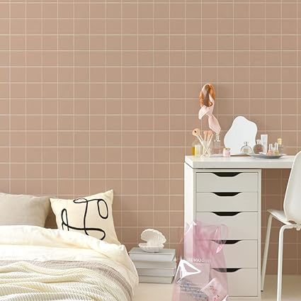 Amazon 壁紙屋本舗 壁紙 シール はがせる タイル柄 リメイクシート Hatte Me ハッテミー 巾65cm 1m キッチン 防水 賃貸 リフォーム 模様替え すっきりタイル くすみカラー ダスティピンク Nsqt 06 壁紙