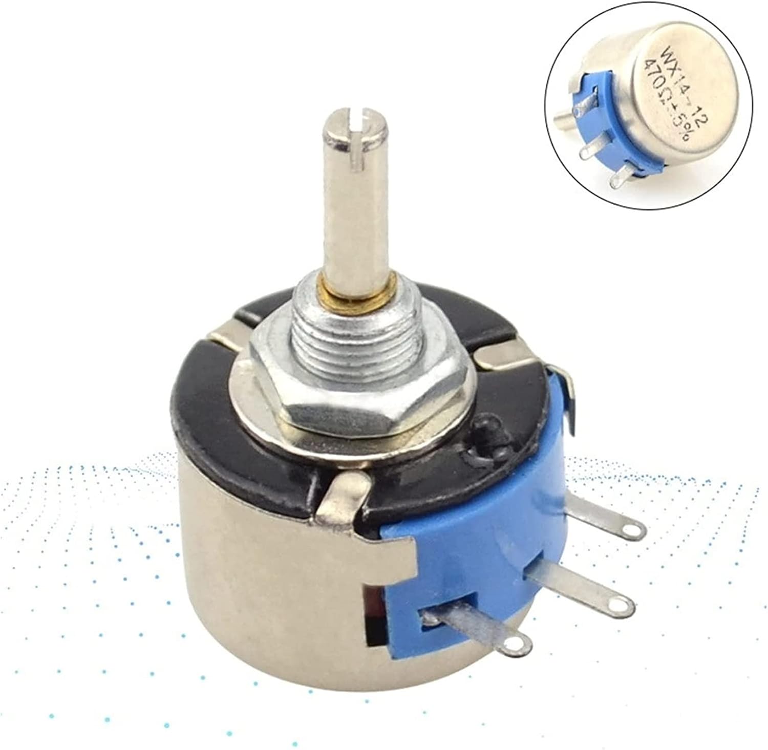 Power Switch Button WX14-12 3W Potentiometer 470 1K 2K2 4K7 10K 15K(15k)