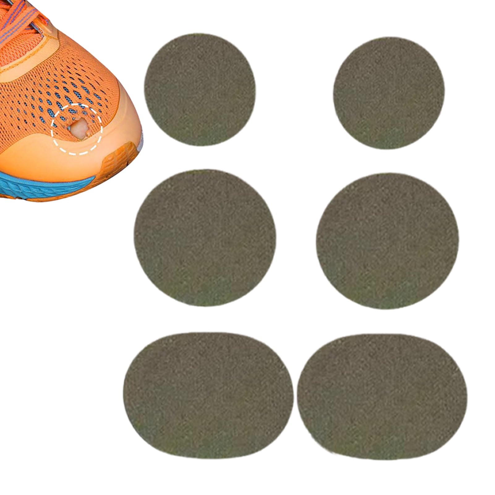Parches para Zapatos Agujeros | Reparaciones Autoadhesivas de Agujeros,6 Piezas Parches Transpirables para Zapatillas Deportivas Botas Senderismo Chaquetas Mochilas Ropa Trabajo Bebé