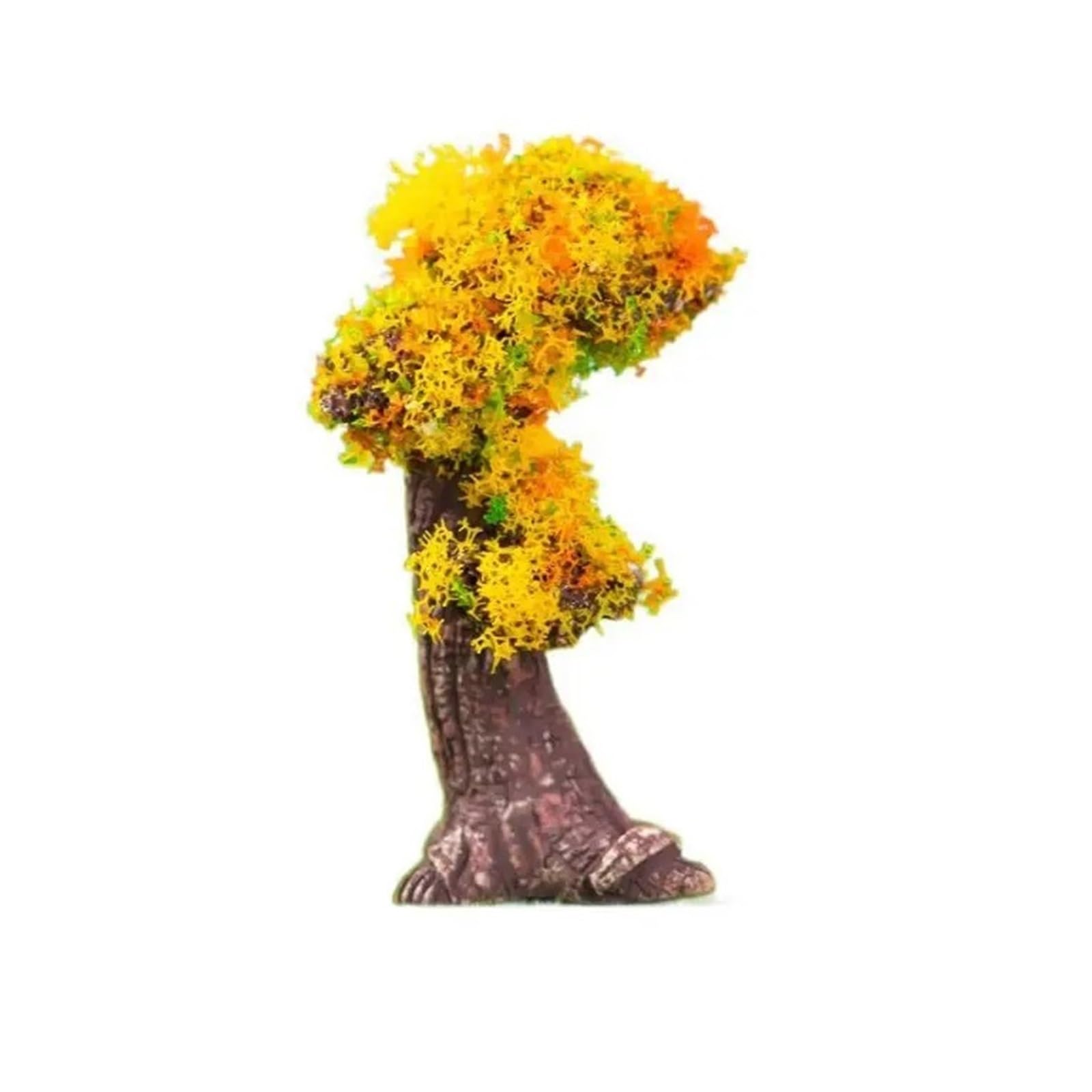 DUNSBY Model Trees 3pcs Simulation Mini Flower Tree Miniature Fairy Garden Moss Micro Landscape Decoration Ornament Resin Crafts(Color-02)