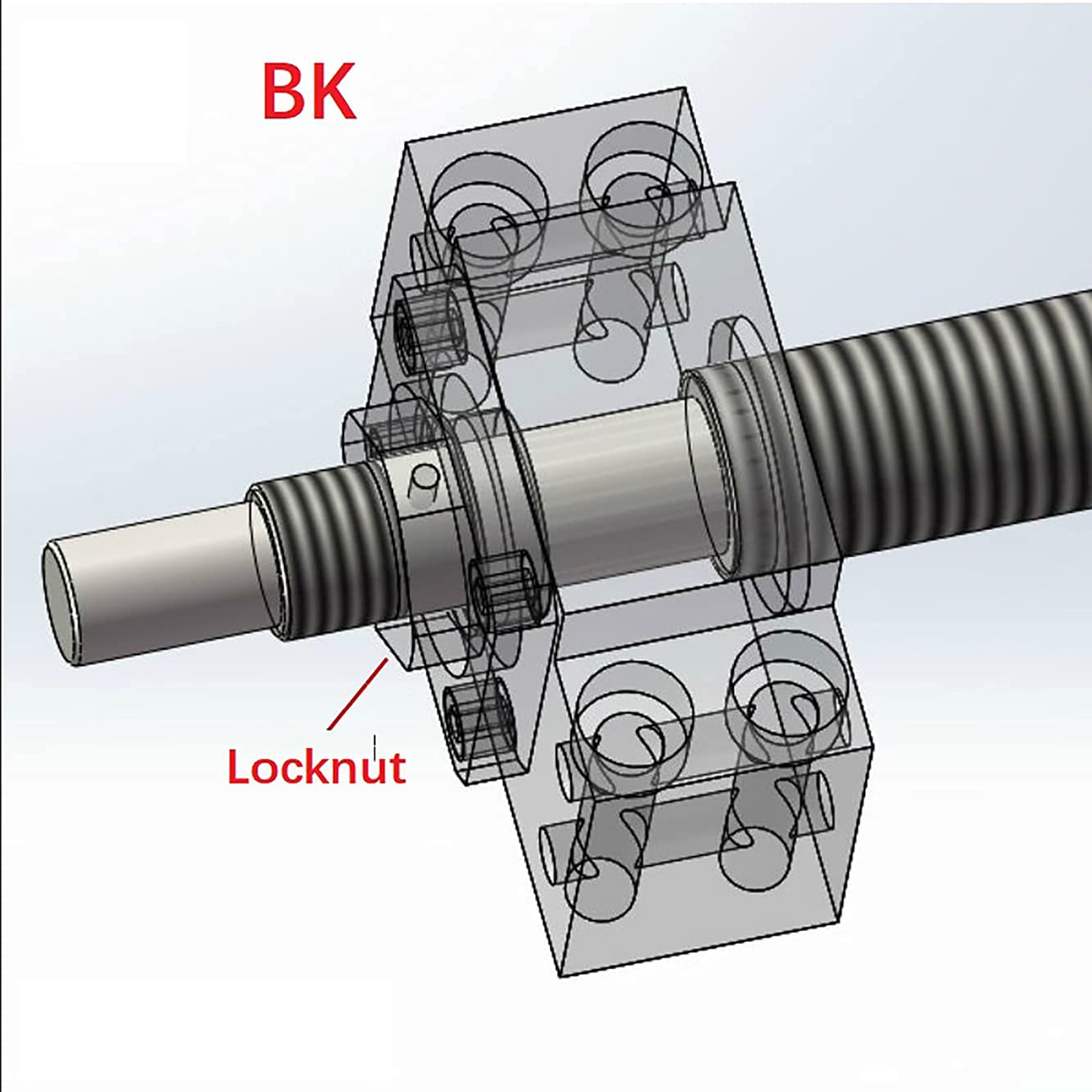 Ballscrew Standard End Supports Bearing Blocks, 1Pcs BK12 + 1Pcs BF12 for SFU RM 1604 1605 1610 16mm Ball Screw CNC Machine Parts