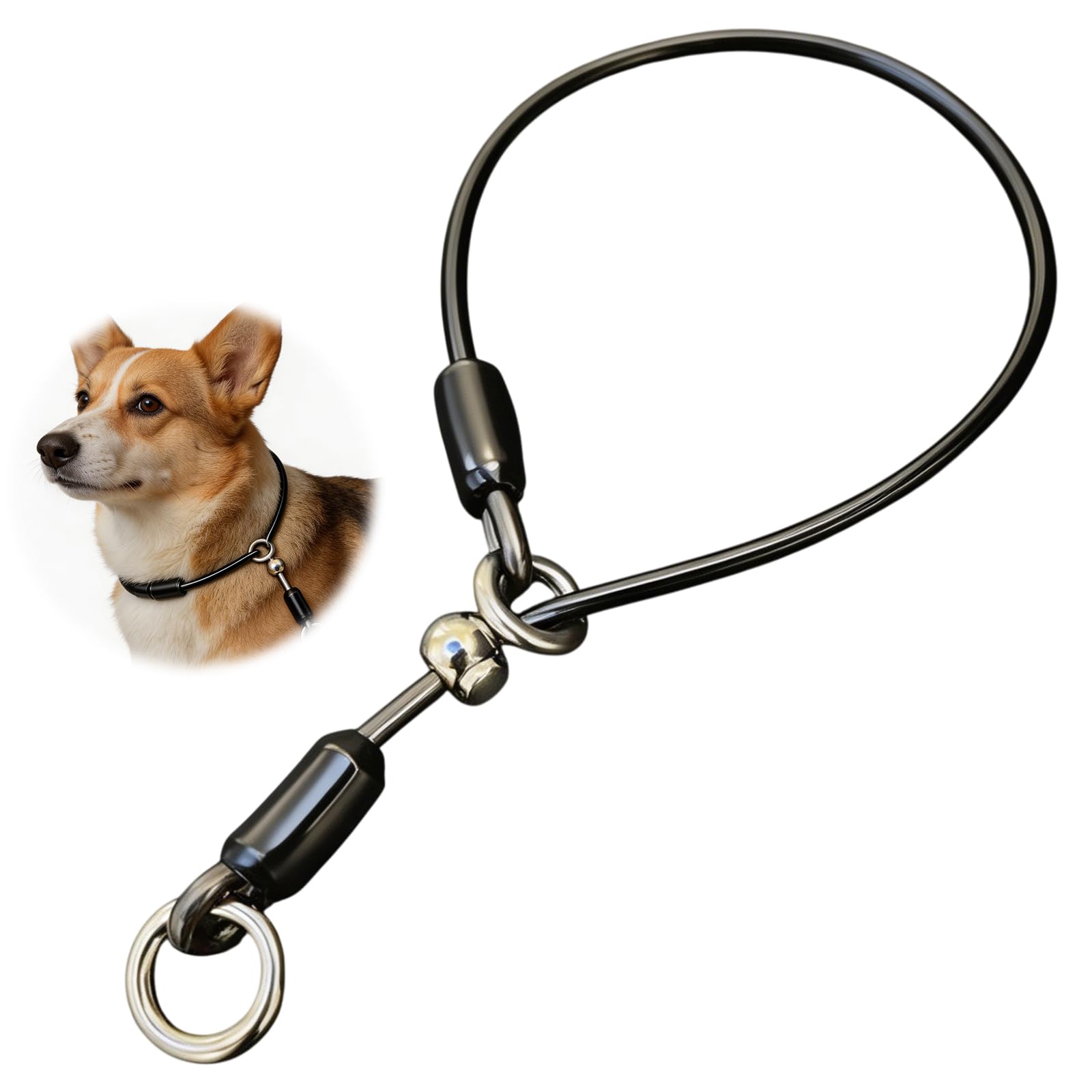 Slip Collar for Dogs with Adjustable Stopper,Dog Slip Collar,Made Of Metal, Suitable For Small, Medium, And Large Dogs, Ideal For Addressing Pulling Behavior And Obedience Training