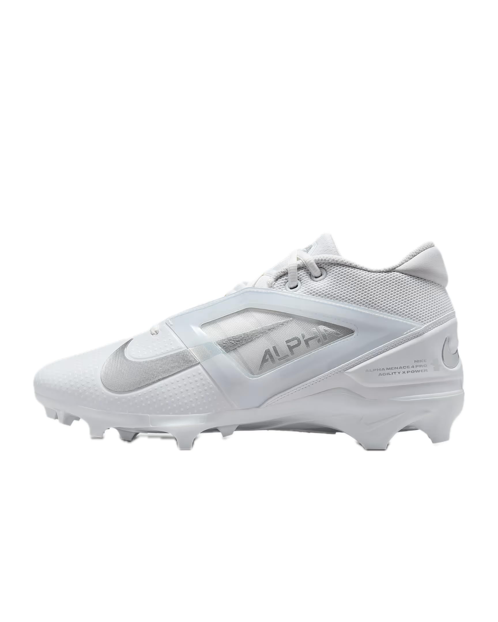 Nike Alpha Menace 4 Elite Football Cleats (FD7036-600, University Red/Team Red/Black/White)
